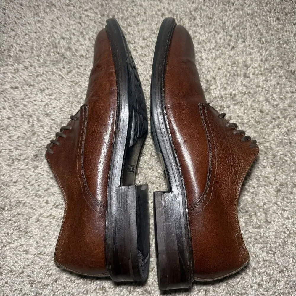 Bacco Bucci Men’s Brown Leather Dress Shoes Size 10.5